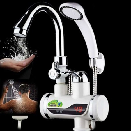 Instant Hot WaterTap with Shower, হট ওয়াটার ট্যাব সাথে শাওয়ার