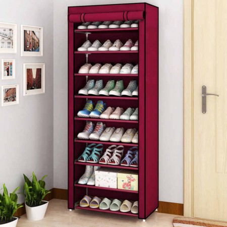 Portable Premium Shoe Rack Brown