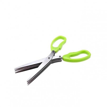 5 Blade Kitchen Scissors - Green