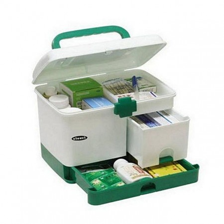 Medicines Storage First Aid Box - White
