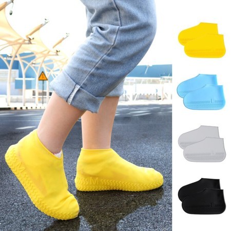 Silicone WATERPROOF SHOE COVER Reusable Rain Shoe Covers Unisex Shoes Protector Anti-slip Rain Boot Pads For Rainy Day