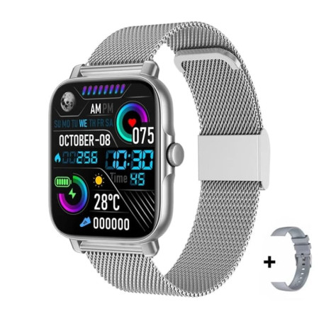 GT 30 (2024) Smart Watch Silver with extra belt