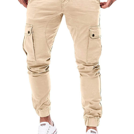 Premium Mens Slim cargo Pants Khaki
