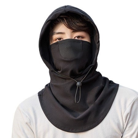 কালো ক্যাপ Windproof Full Face Mask cap