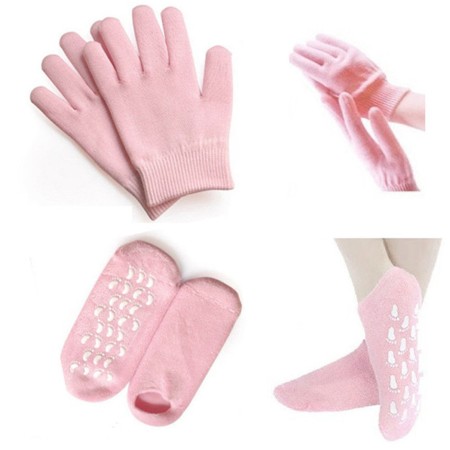 এক জোড়া সিলিকন ময়েশ্চারাইজিং Hand Gloves