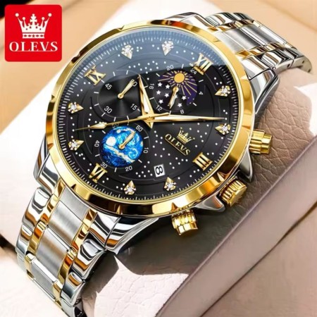 OLEVS Men's Watches 9807 Black