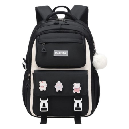 Kids Backpack Children School Bags (Black)