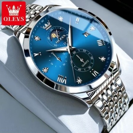OLEVS Quartz Watches 2925 Blue