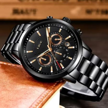 LIGE Luxury Military Watch-(9866)